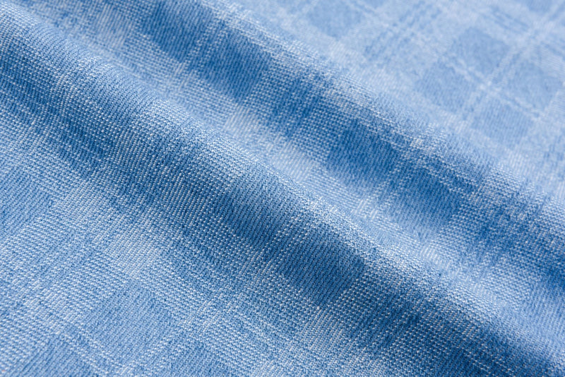 100% Cotton Washed Denim Plaid Jacquard Fabric – G.k Fashion Fabrics