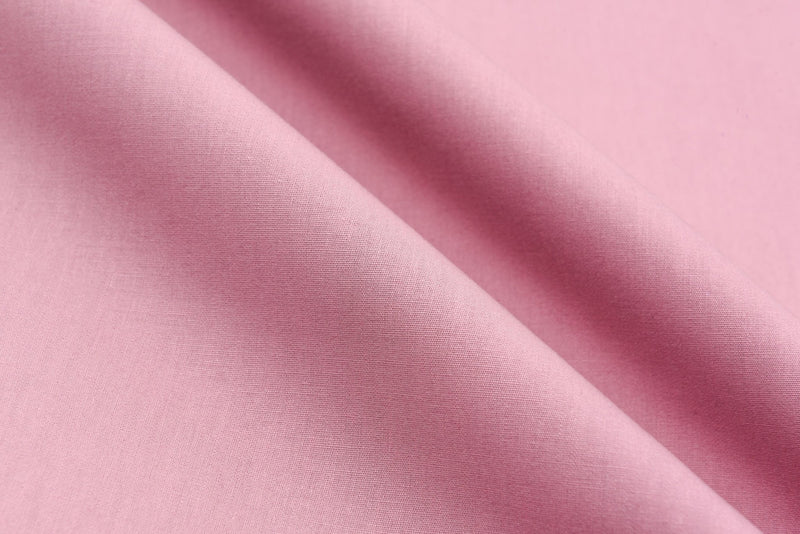 100% pure Cotton Poplin plain Fabric - G.k Fashion Fabrics Rose Pink / Price per Half Yard cotton poplin