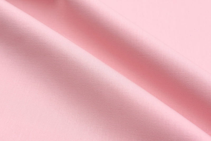 100% pure Cotton Poplin plain Fabric - G.k Fashion Fabrics Pink / Price per Half Yard cotton poplin