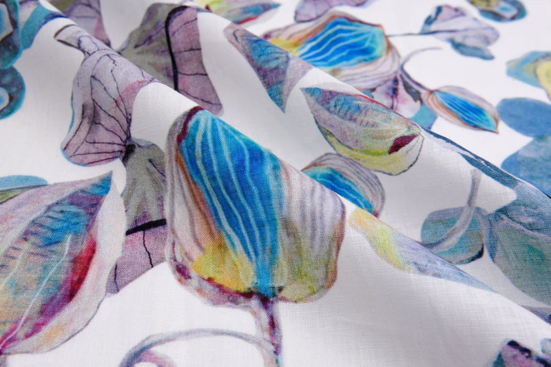 Digital Print Cotton Linen Fabric