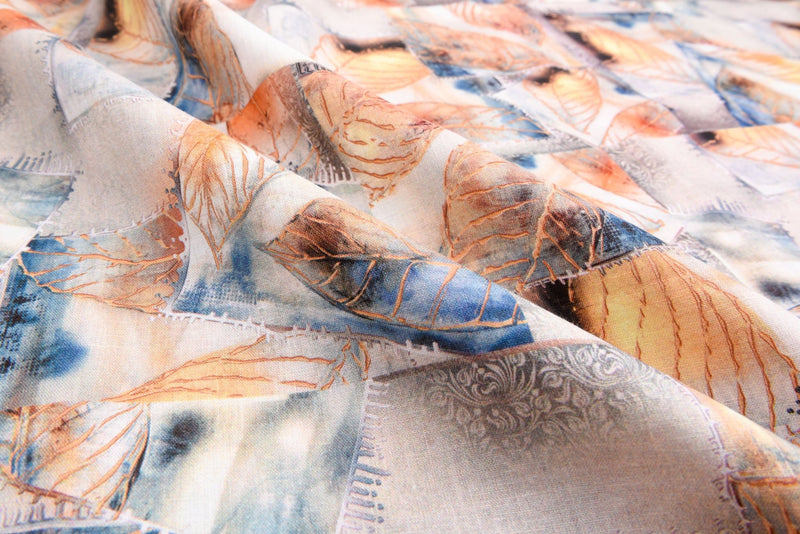 Mélange Cotton Linen Gauze Fabric