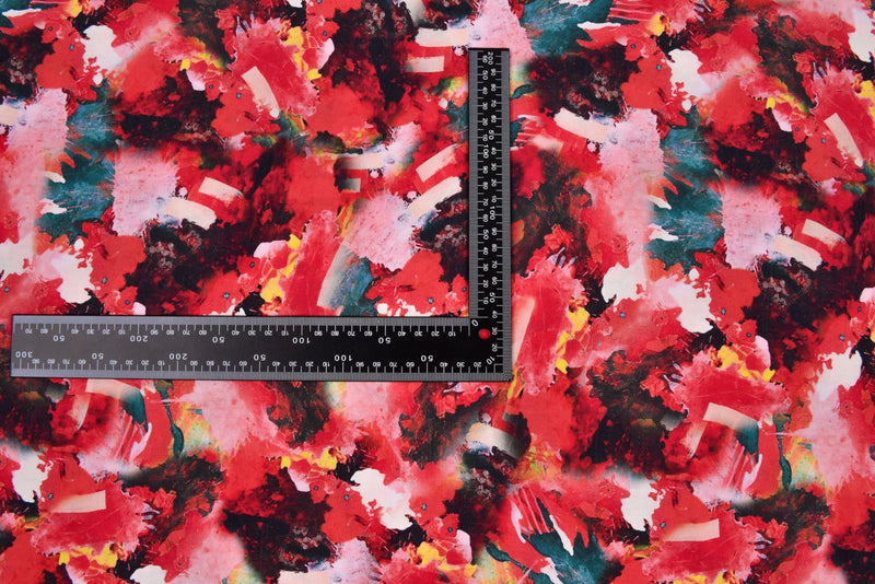 100 % Viscose Poplin Digital Print Fabric - 1069 - G.k Fashion Fabrics