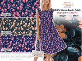 100 % Viscose Poplin Digital Print Fabric - 1089 - G.k Fashion Fabrics