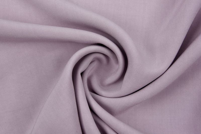100% Viscose Poplin solid Fabric - G.k Fashion Fabrics Grey Lilac - 1842 / Price per Half Yard viscose