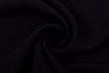 100% Viscose Poplin solid Fabric - G.k Fashion Fabrics Black - 69 / Price per Half Yard viscose