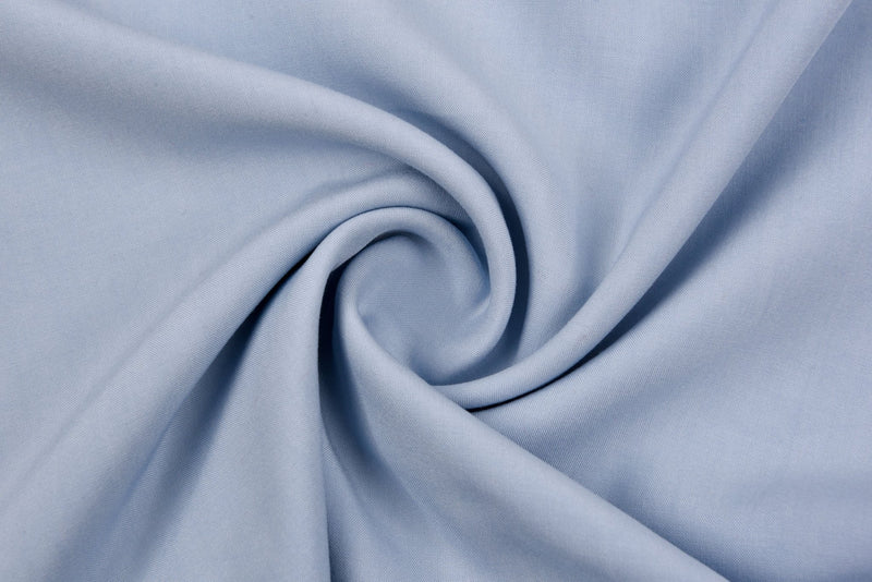 100% Viscose Poplin solid Fabric - G.k Fashion Fabrics Baby Blue - 1201 / Price per Half Yard viscose