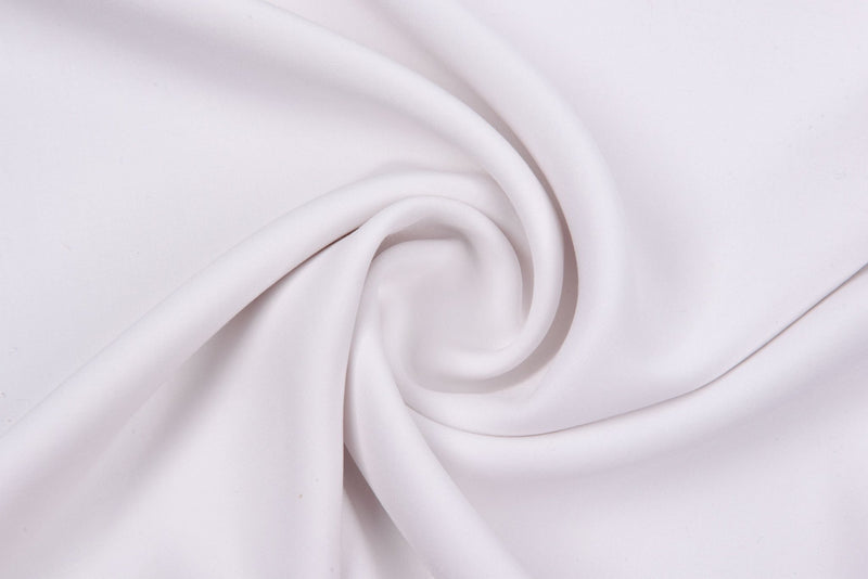 100% Viscose Poplin solid Fabric - G.k Fashion Fabrics Optical White - 50 / Price per Half Yard viscose