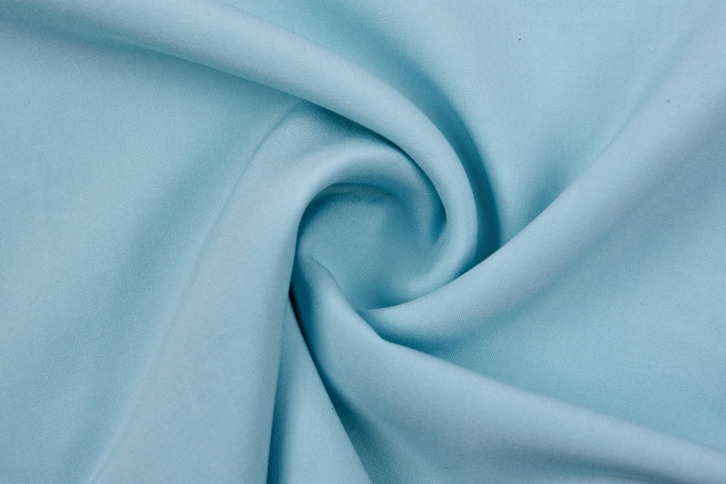 100% Viscose Poplin solid Fabric - G.k Fashion Fabrics Mint Blue- 1807 / Price per Half Yard viscose