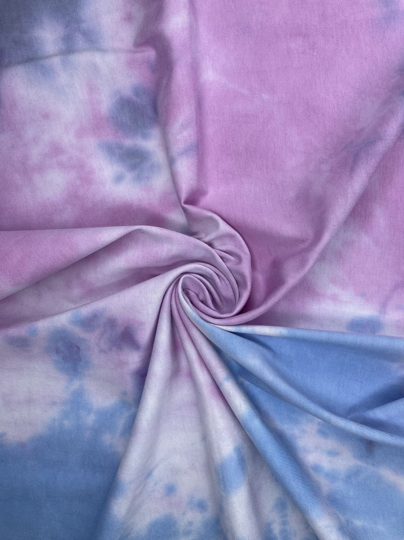 100%Cotton jersey Tie Dye Print Soft Fabric - G.k Fashion Fabrics