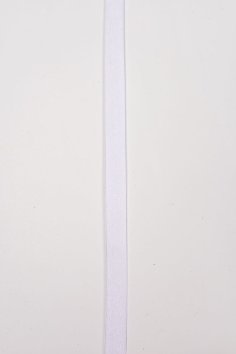 15 mm Satin Bias Tape/ Single Folded / 10 yards pack - G.k Fashion Fabrics White / 10 Yards Pack