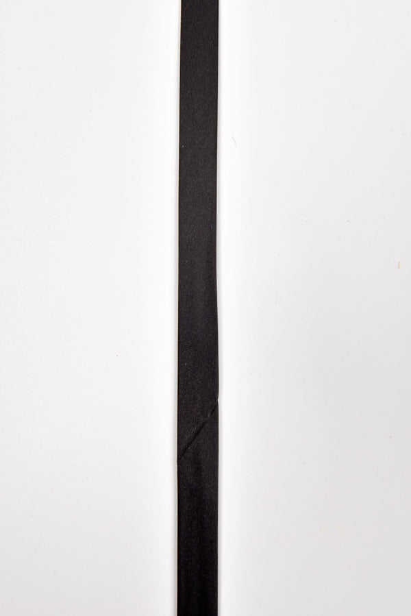 15 mm Satin Bias Tape/ Single Folded / 10 yards pack - G.k Fashion Fabrics Black / 10 Yards Pack
