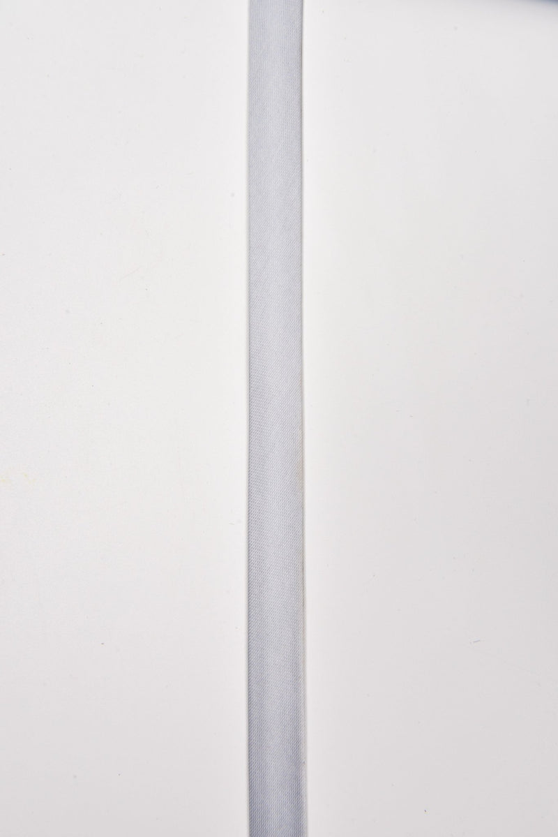 15 mm Satin Bias Tape/ Single Folded / 10 yards pack - G.k Fashion Fabrics Silver Grey / 10 Yards Pack