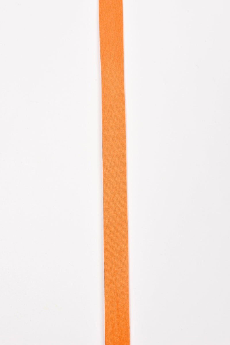 15 mm Satin Bias Tape/ Single Folded / 10 yards pack - G.k Fashion Fabrics Orange / 10 Yards Pack