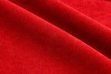 16Wale Corduroy Stretch Fabric - Classic Retro Corduroy Fabric - G.k Fashion Fabrics Red- 440 / Price per Half Yard corduroy