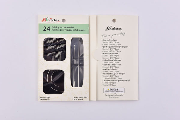 24 quilting & craft needles - G.k Fashion Fabrics Needle Threaders