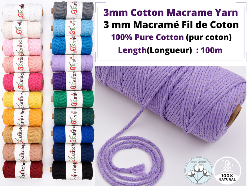 Macrame with hot sale embroidery thread
