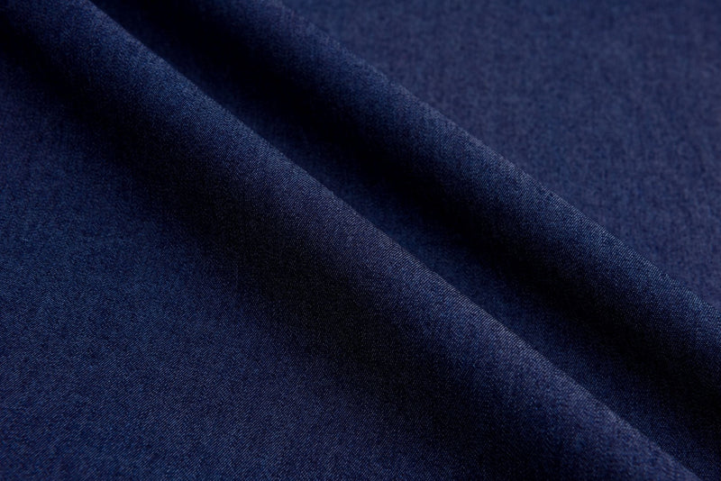 Indigo Blue 4.8 oz 100% Cotton Denim Chambray Fabric,56 Inches Wide, by The  Yard
