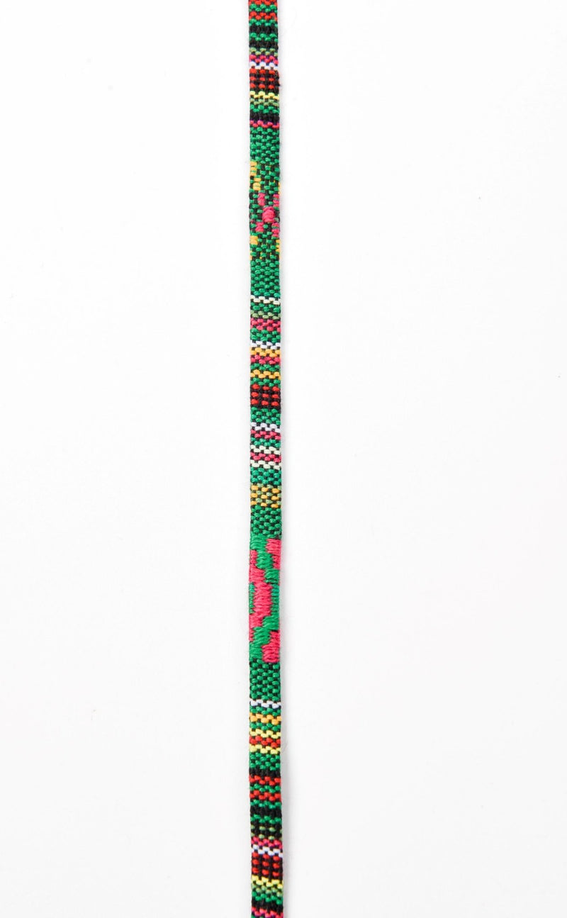 5mm Ethnic Webbing Jacquard Bohemian Pattern, Woven Braided Ribbon String - G.k Fashion Fabrics Color 4 / 10 Yards Pack