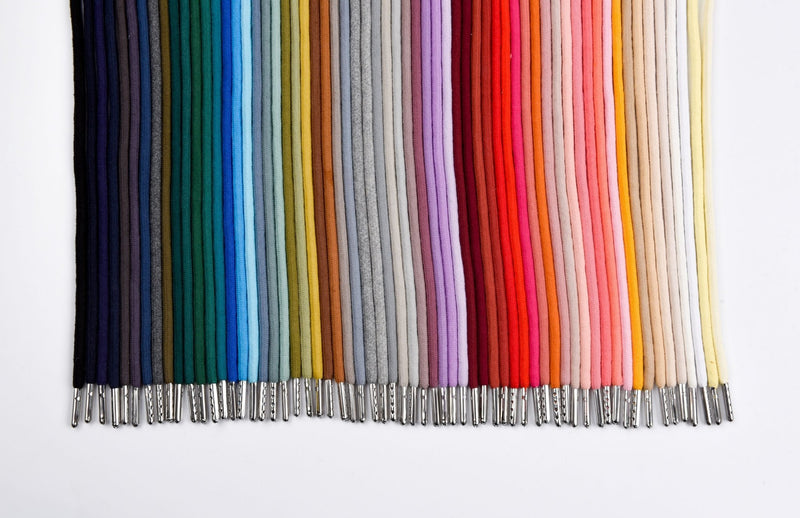 6mm 100% Cotton Drawstring With light weight Metal- 137 cm - G.k Fashion Fabrics