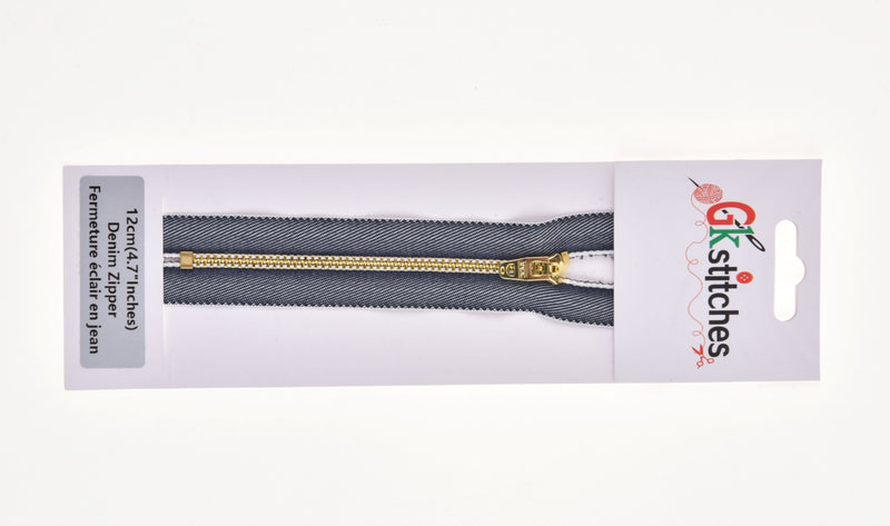 One - Way Close-End Denim Zippers - G.k Fashion Fabrics Zippers