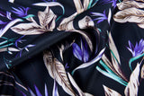 Original 100% Silk Print Stretch Silk Fabric, 19 Momme Mulberry Silk Fabric.100% CRUELTY-FREE SILK Fashion Apparel width 48 inch - G.k Fashion Fabrics Silk