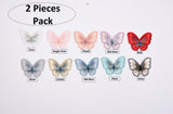 Butterfly Butterflies Mariposa High-quality Patch (2 Pieces Pack) Sew on, Embroidered patches. - GK- 19 - G.k Fashion Fabrics