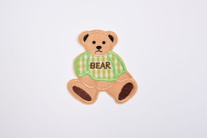 Teddy Bear Patch (2 Pieces Pack) Iron on , Sew on, Embroidered patches. - GK- 50 - G.k Fashion Fabrics