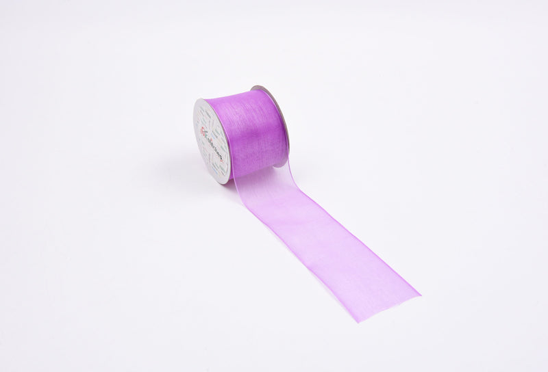 Organza sheer ribbon 38mm wide - G.k Fashion Fabrics
