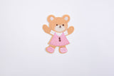 Teddy Bear Patch (2 Pieces Pack) Iron on , Sew on, Embroidered patches. - G.k Fashion Fabrics