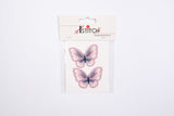 Butterfly Butterflies Mariposa High-quality Patch (2 Pieces Pack) Sew on, Embroidered patches. - GK- 18 - G.k Fashion Fabrics