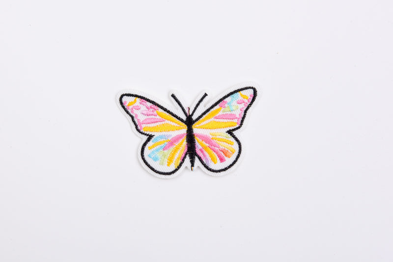 Butterfly Patch (2 Pieces Pack) Iron on , Sew on, Embroidered patches. - GK 55 - G.k Fashion Fabrics