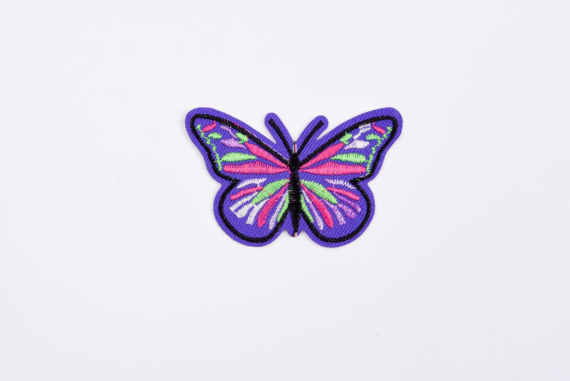 Butterfly Patch (2 Pieces Pack) Iron on , Sew on, Embroidered patches. - GK 55 - G.k Fashion Fabrics