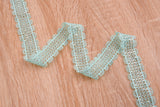 Flowers Border Crochet Lace Trim with Handwork Beads - GK- 66 - G.k Fashion Fabrics