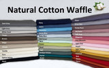All Colors Pack Swatches - G.k Fashion Fabrics Natural Cotton Waffle Fabric - 9385 / 10x10 cm/ All Colors Swatches Pack
