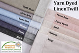All Colors Pack Swatches - G.k Fashion Fabrics Yarn Dyed Linen Twill Fabric - 6159 / 10x10 cm/ All Colors Swatches Pack