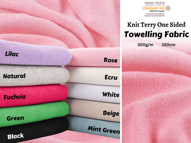 All Colors Pack Swatches - G.k Fashion Fabrics Knit Terry One Sided Toweling Fabric - 6537 / 10x10 cm/ All Colors Swatches Pack