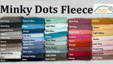 All Colors Pack Swatches - G.k Fashion Fabrics Polar Minky Minkee Dimple Dots Fleece Fabric / 10x10 cm/ All Colors Swatches Pack