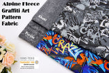 All Colors Pack Swatches Part 2 - G.k Fashion Fabrics Alpine Fleece Graffiti Art Print Fabric- 5007 / 10x10 cm/ All Colors Swatches Pack