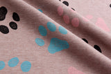 Alpine Fleece Animal Footprint Print Fabric - G.k Fashion Fabrics fabric