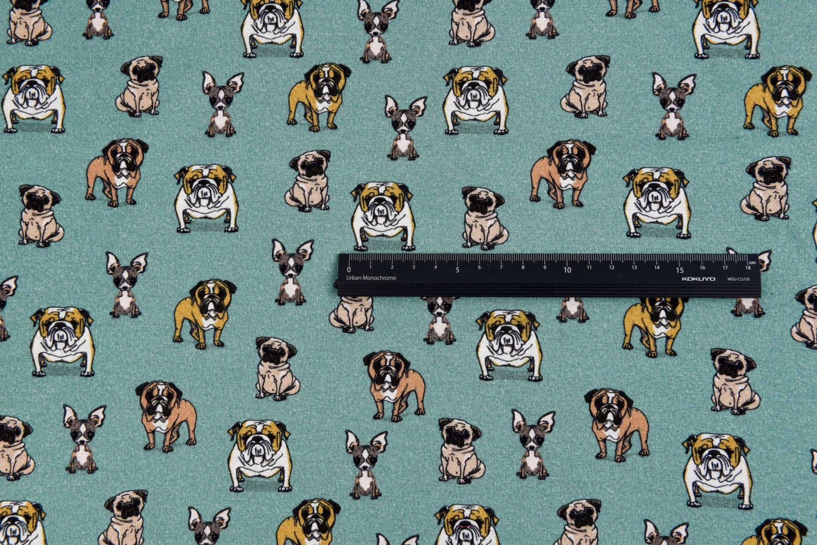 Alpine Fleece Bulldog Print Fabric 5002 G.k Fashion Fabrics