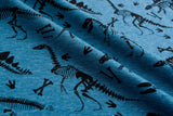 Alpine Fleece Dinosaur Bones Print Fabric - G.k Fashion Fabrics fabric