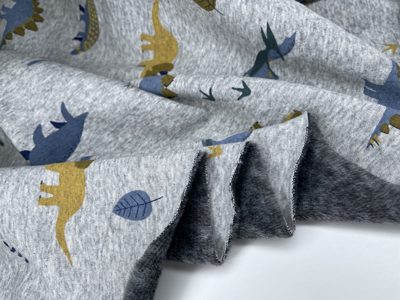 Alpine Fleece Dinosaur Print Fabric - G.k Fashion Fabrics fabric
