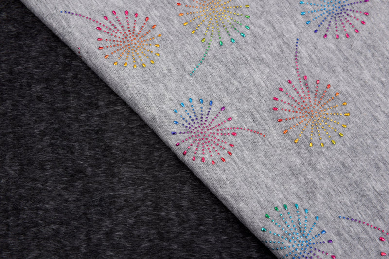 Alpine Fleece Fireworks Dew Drops Fabric- 18491 - G.k Fashion Fabrics fabric