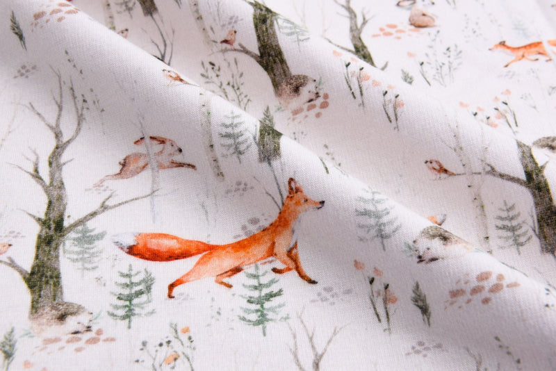 Alpine Fleece Forest Print Fabric- 5000 - G.k Fashion Fabrics fabric