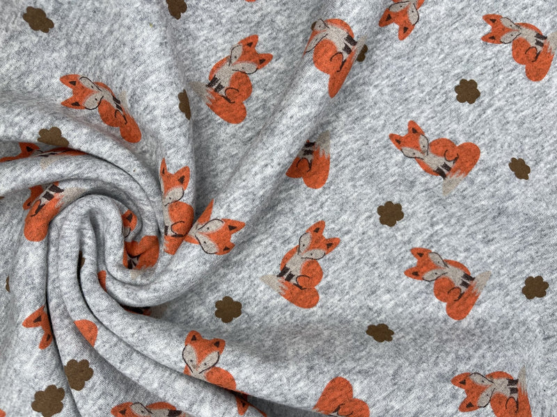 Alpine Fleece Fox Print Fabric - G.k Fashion Fabrics fabric