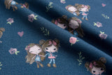 Alpine Fleece Girls Sisters Print Fabric - 4998 - G.k Fashion Fabrics fabric