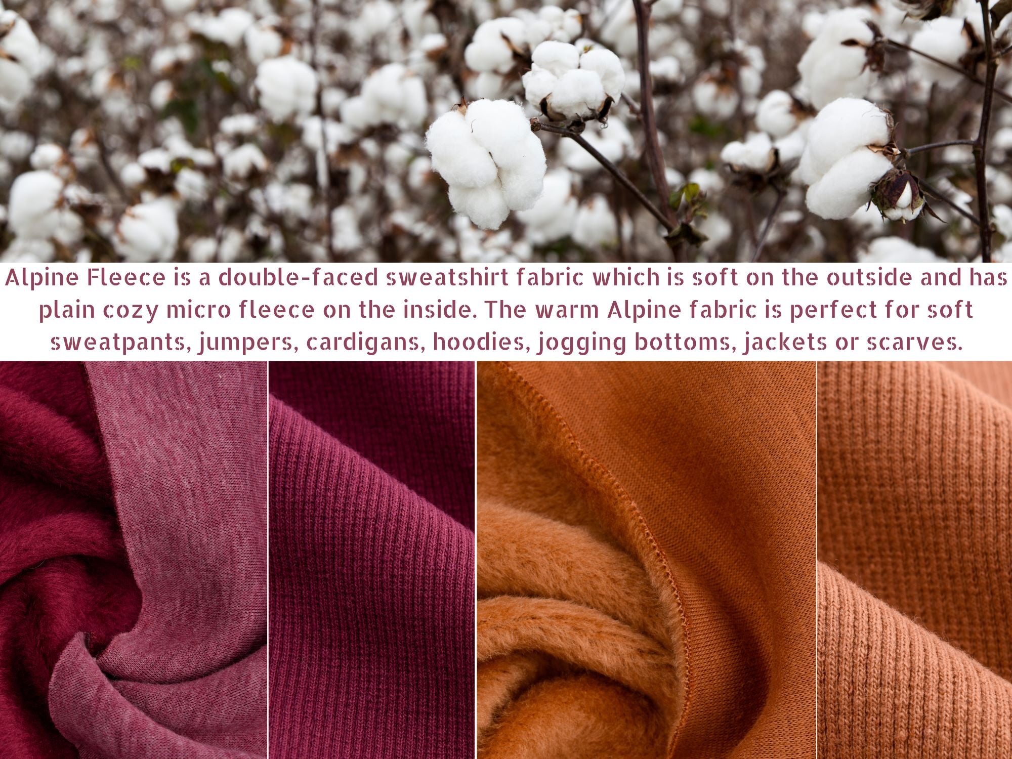 Fleece Rib Alpine Fleece Plain Fabric With Matching Rib – G.k Fashion Fabrics