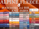 Alpine Fleece Plain Fabric With Matching Rib / Cotton sweatshirt fabric With Matching Rib - G.k Fashion Fabrics fabric