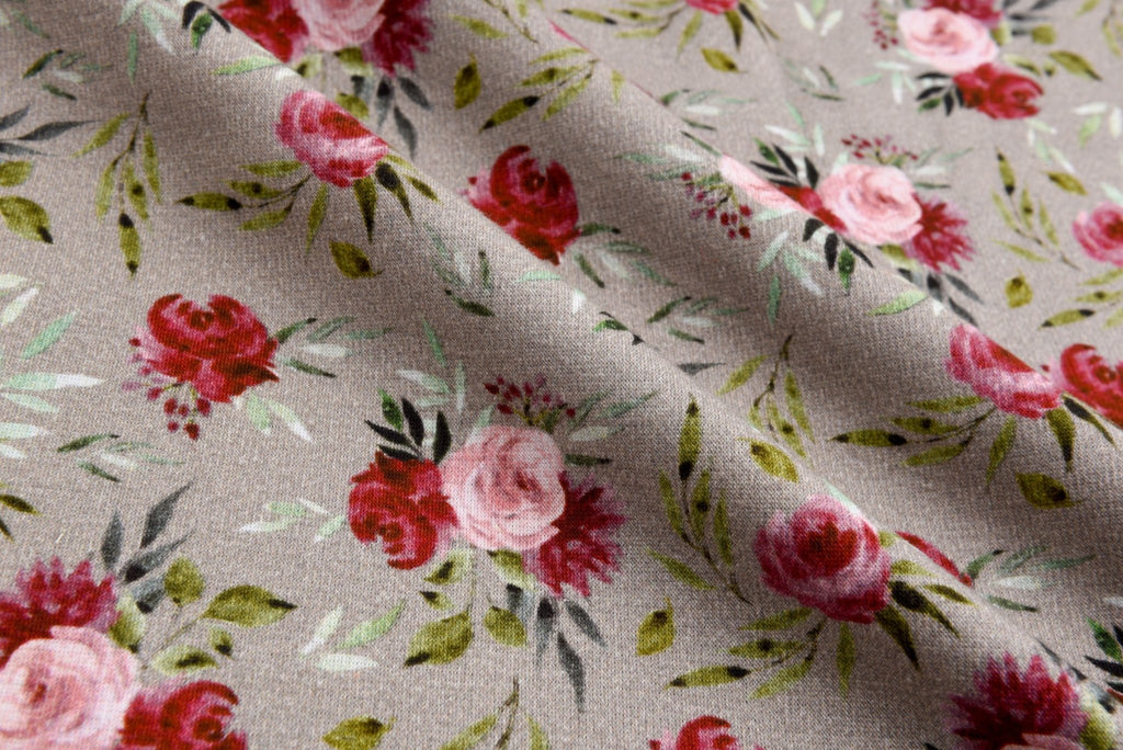 Alpine Fleece Roses Print Fabric- 5003 – G.k Fashion Fabrics