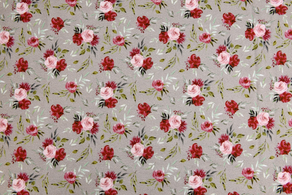 Alpine Fleece Roses Print Fabric- 5003 – G.k Fashion Fabrics